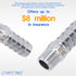 LTWFITTING Stainless Steel 316 Barb Fitting Coupler/Connector, 1/2" Hose ID x 1/4" Male NPT