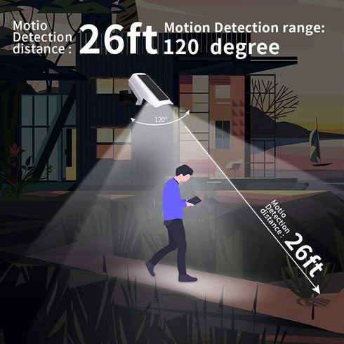 Outdoor Motion Sensor Solar Lights, 2000 Lumens 77 LEDs with Remote Controller, Waterproof Floodlights