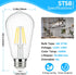 Brightever Vintage LED Edison Bulbs 60 Watt Equivalent, 6W ST58 Super Bright 4000K Neutral Daylight White, Clear Glass Style 700Lumens Antique LED Filament Bulbs, E26 Base, Non-dimmable, 4 Packs by Brightever