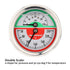 MEASUREMAN Tridicator, Thermo-Manometer, 2-1/2", Silicone Oil Filled, 0-160psi/30-250 deg F, Stainless Steel Case