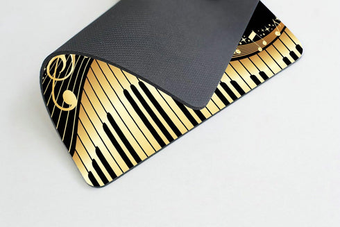 Smooffly Old Vintage Abstract Piano and Music Note Mouse Pad - Non-Slip Rubber Gaming Mouse Pad