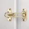 HASWARE Home Security Door Lock Swing Bar,Black Alloy Anti-Theft Door Guard Latch