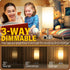 Yarra-Decor Bedside Lamps with USB Port - Touch Control 3 Way Dimmable Nightstand Lamp Set of 2 (White)