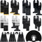 Yuanshikj 30PCS Mix Metal Wood Plastics Universal Oscillating Multitool Saw Blades, Professional Quick Release Kits