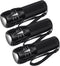 Vocect 3 Pcs Mini Flashlights, High Lumen Pocket Tactical Flashlight Set, Adjustable Focus