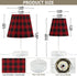 3 ALAZA Table Lamp Red and Black Buffalo Plaid Checkered Xmas Bedside Lamp for Bedroom LED Nightstand Desk Lamp