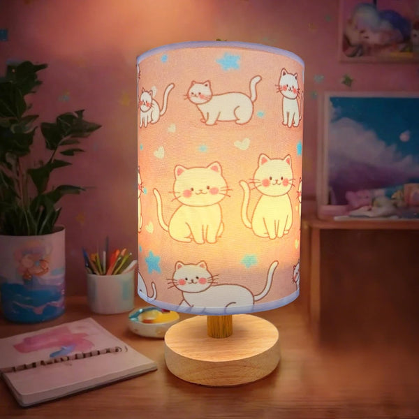 HYLING Cat Lamp, Kitty Night Light, 3 Color Changing LED Night Light with