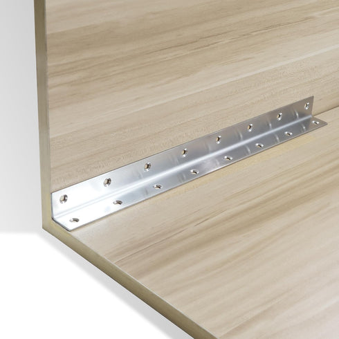 4 Pack 14.8" Furniture,375mm L Bracket, Heavy Duty Corner Brace, Metal Shelf Bracket Angle Bracket for Shelves