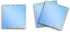 Butler in the Home Sticky Notes, 12 Pack 3"x3" Light Blue and Gold Glitter Border, 50 Sheets/Pad