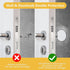HOME MASTER HARDWARE 5" Wall Protector Round, 5 Pack Doorknob Wall Shield Guard with Self Adhesive Sticker