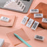 PerKoop 200 Pcs Inspirational Pencil Erasers, White Small Block Erasers, Motivational Bulk Erasers for Kids, Teachers