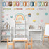 78 Items Boho Decor - Rainbow Birthday Board for Classroom Decorations Announcement Board Calendar Announcement Board