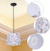 HAMPPLIES Fabric Round Lamp Shade for Table Wall and Floor Lamps Lightweight Soft Light Cover with Butterfly Print Easy