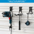 Slatwall Hooks, Heavy Duty Garage Slatwall Accessories, Slatwall Panel Hooks Assortment, Black (16 Pack)