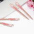 ZZTX 3 Pcs Rose Gold Ballpoint Pens, Bling Dynamic Liquid Sand Pen with Refills, Office Supplies Gift Pens