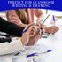 Sayglossy 200 1.0mm Pcs Ballpoint Pens Bulk Medium Point Bullet Tip Smooth Writing Ink Pens for Office Business Server
