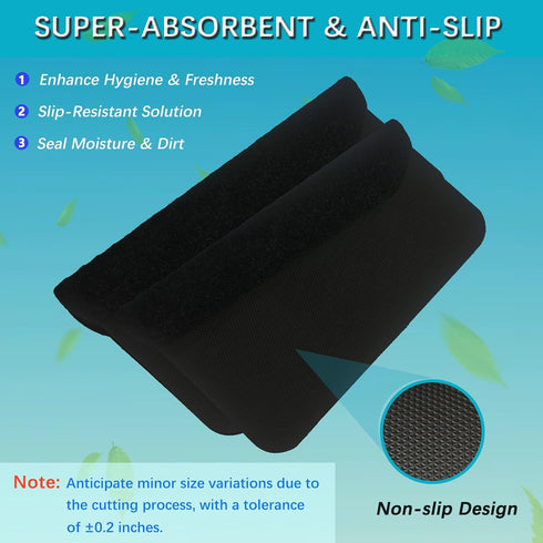 12 Pack Commercial, 17.5" 20.5", Basima Urinal Mats for Men Bathroom Washable Bulk Rubber Urinal Floor Mats for Toilet