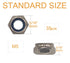 binifiMux 35Pcs M5 0.8mm 5mm 3D x Stainless Steel Self-Lock Nylon Inserted Locking Nuts for Wheels, Printer, Bike
