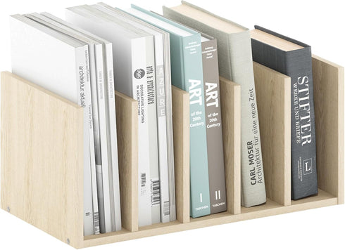 Furinno Hermite Desktop Bookshelf Storage Organizer, Home Office Supplies, Bauhaus Oak