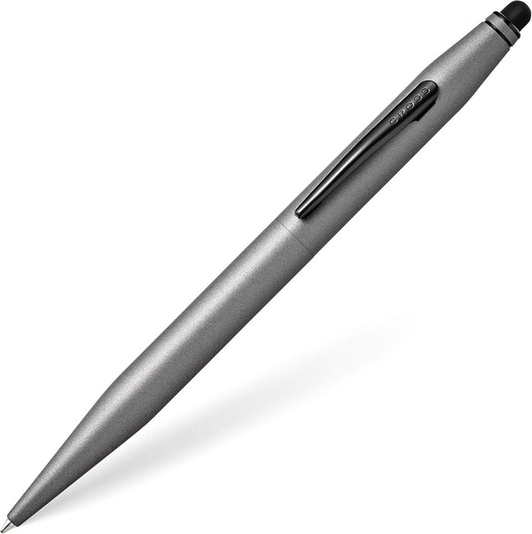 Cross Tech2 Refillable Ballpoint Pen - Medium Ballpen with Stylus, Includes Premium Gift Box in Titanium Grey