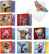 The Best Card Company - 10 Adorable Blank Note Cards (4 x 5.12 Inch) - Assorted Wildlife and Animal Cards Kids Set