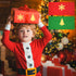 Christmas Envelopes with Green and Red Design, 200 Pcs Self Adhesive Greeting Card Pockets for Holiday Letters