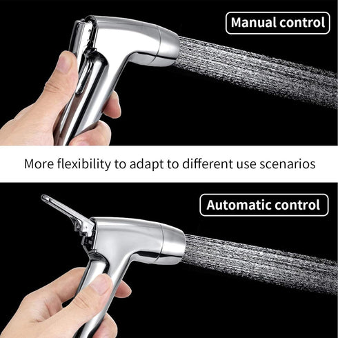 Set, 3 Set Handheld Bidet Sprayer Toilet Bathroom with Wall Bracket Hose Closestool, Squatting Pan, Water Flower, Floor