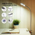 USB Desk Light with Clip, LED Eye-Caring Reading Lights with 3 Color Modes, 10 Brightness Dimmable and Long Flexible Gooseneck Portable Lamp for Dorm Study Office Bedroom by Sokelinn-six