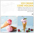 3-hole (3cm Yardwe Ice Cream Cone Holder Stand, U-shaped Diameter) Desktop Multi-cone Rack for Restaurant and Party