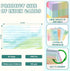 DOSTATNI 1000 3x5 PCS Colored Index Cards with Hole Lined Flash Cards with Binder Rings Watercolor Notecards with Rings