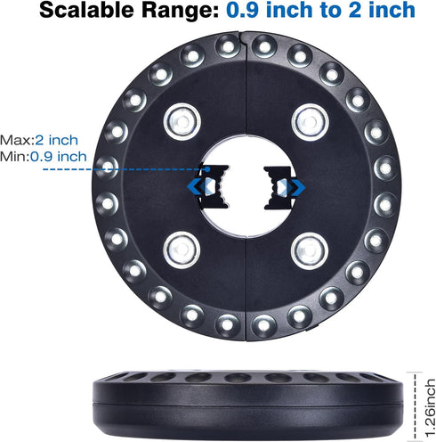 LATME 10-25 3 Patio Umbrella Light Rechargeable Umbrella Lights Hours Runtime,Umbrella Pole Light Lighting Modes