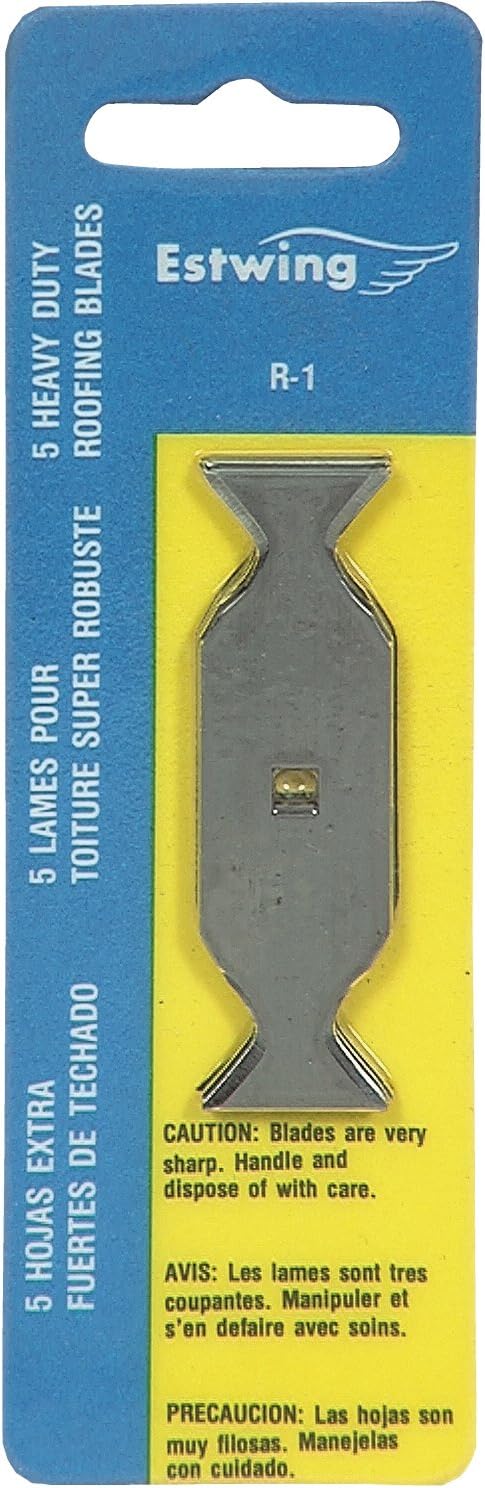 Estwing R-1 Replacement Blades for Roofing Knife RK-7 (5-Pack) , Brown by Estwing