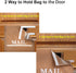 Mail Catcher Bag for Mail Slots, Efficient Letter Cage Door Bag, Reduces Drafts for Home Office and Garage Doors (Tan)