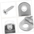 10-Pack Set POPETPOP Stainless Steel Corner Bracket for Secure Glass Shelf Support Rounded Edge Design Heavy Duty Angle