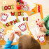 Whaline 77Pcs Popcorn Cut-Outs with 100Pcs Glue Points for DIY Craft Art School Home Party Favor Bulletin Board Decor