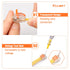 Kuject 150PCS Lever Wire Nuts Connectors Kit, Electrical Lever Wire Connectors Push-in AWG 28-12, 2/3/4/5/8 Conductor