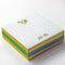 Lemon & Olive Branch Sticky Note Cube, 3 3/8" x 3 3/8" x 1" (86mm x 86mm x 25mm)