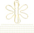 Cute Paper Clips, 100pcs Funny Planner Clips Innovative Cute Design Anti Rust Electroplating Process Gold Paper Clips Paperclip Bookmark for Office Home School (Flower) by Pissente