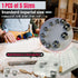 Stainless Steel Dowel Pin Centers Set, 5pcs Dowel Pins of 1/4" 3/8" 5/16" 7/16" 1/2",Sharp Point Dowel and Tenon Center Transfer Plugs for Joinery Accessories -by Minliguy Woodworking Tools