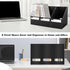 Marte Vanci Magazine File Holder 3 Pack, Plastic Folder Holder with Labels for Desk Organizer, Office Paper Storage
