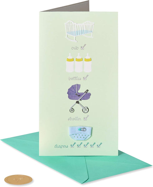 Papyrus Baby Shower Card, Big Changes