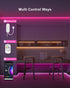 4.92ft Bluetooth RGB COB Led Strip Lights with Remote, Dimmable Smart App Light Strip, Color Changing Music Sync for