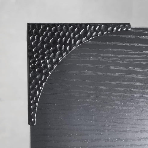 2.56'' Nails(4Pcs) Black Metal Corner Guards Decorative Wood Funiture, Box Corner Protectors, Metal Table Corners