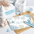50 Summer 4 6 Inch Whaline Pcs Ocean Sea Thank You Cards Blue Coral Seashell Greeting Card with Envelope Sticker Blank