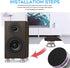 Speaker Isolation Base Pads, Spring Speaker Floor Protector, Sound Dampening Anti Vibration Non-Slip Speaker Stand Feet