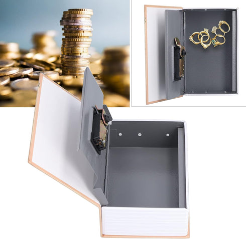 Tomedny Diversion Book Safe, Book Box with Combination Lock Decorative Hidden Safe Mini Money Box for Home Office