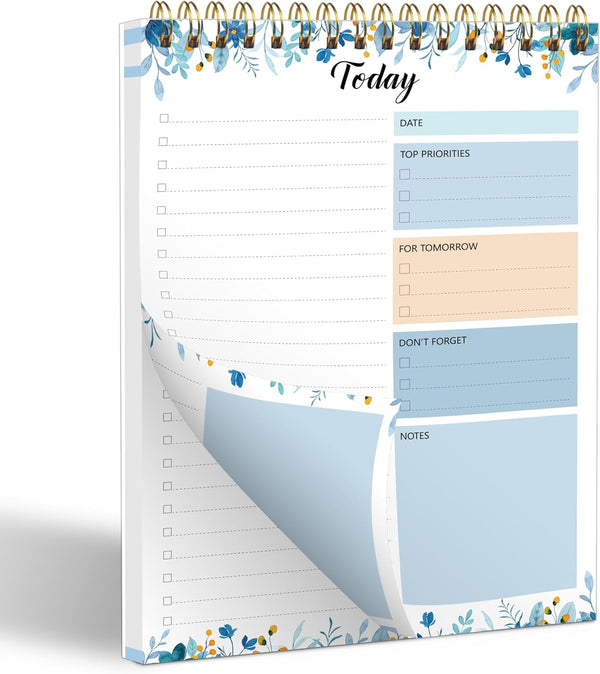 To Do List Notepad - 52 Sheets, 6.5" x 9.8" Checklist Productivity Organizer with Hourly Schedule for Work
