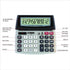 BAZIC 12-Digit Dual Power Desktop Calculator with Adjustable Display, Solar & Battery, LCD Display, 1-Pack