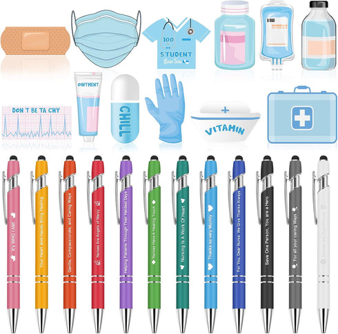 Yaomiao 24 Pcs Nurse Week Gifts Bulk Cna Gifts Funny Nursing Sticky Memo