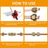 2 Packs AC Copper Pipe Extension Joint Connectors, 3/8-Inch Air Conditioning Pipe Coupling Adapters with Flare Nuts